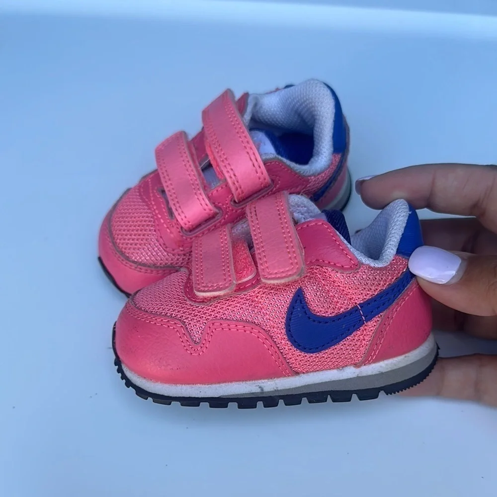 Nike Kids Pink and Blue Sneakers